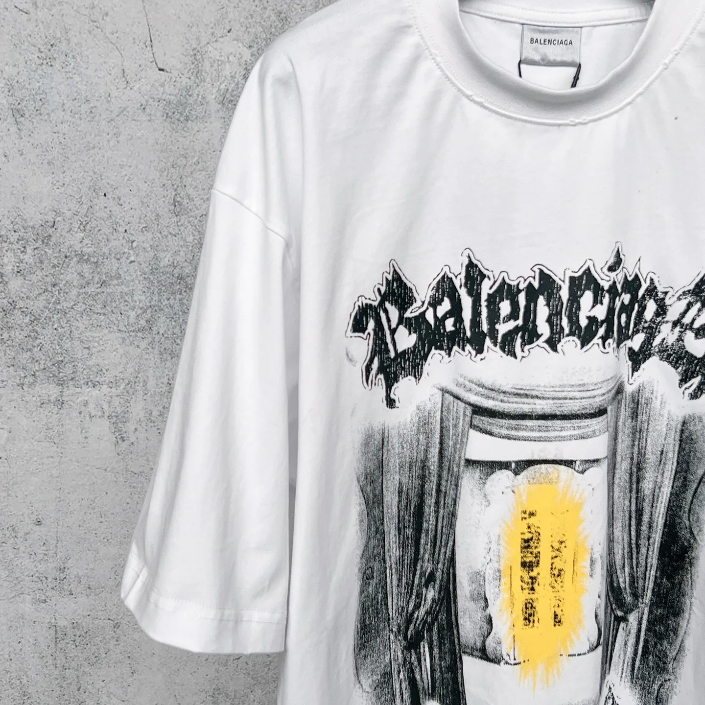 【 . Quality】BALENCI*GA/ .SS 26 New Arrival salon de couture T 。 . Authentic ， 。 ZP 。 260 ， . ， ，。 。 。 ， 。 OS . Same Style ：BL 263765 ：Black，White Size：XS S M L